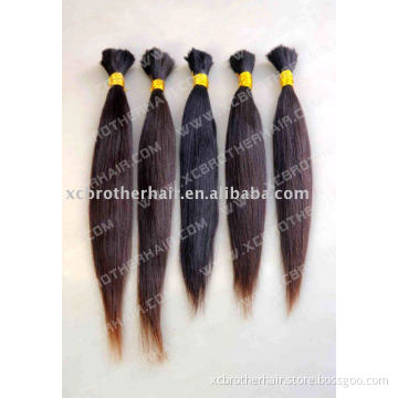 Full cuticle natural hair bulk-large stock